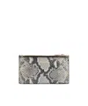 Anine Bing Lucy Python Zip Wallet In Gray