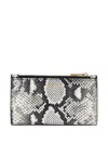 Anine Bing Lucy Python Zip Wallet In Animal Print