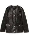 Anine Bing Lydia Leather Jacket In Black