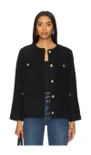 Anine Bing Womens Black Lydia Sequin-knit Tweed Jacket In Ë¸ë Ì¤ì¸