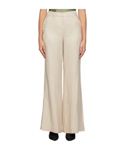 Anine Bing Lyra High-rise Casual Pants In Nude