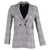 Anine Bing Madeleine Blazer In Grey Wool