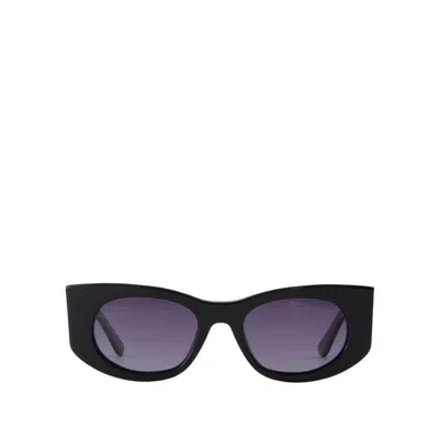 Anine Bing Madrid Sunglasses - Acetate - Black