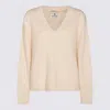 Anine Bing Cream Wool Knitwear In Pink