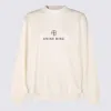 Anine Bing Jaci Sweatshirt Monogram In Ivory