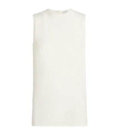 Anine Bing Malia Tank Top In White