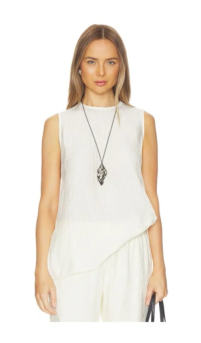 Anine Bing Malia Top In White