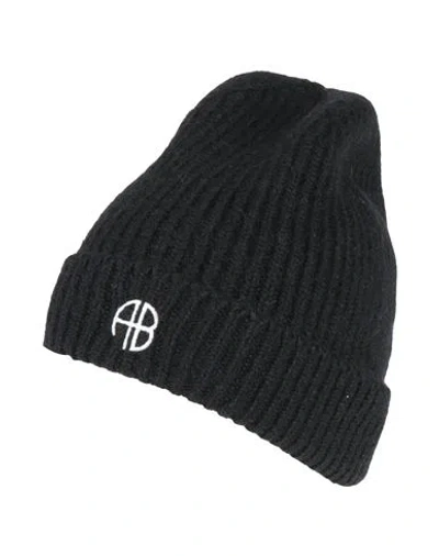 Anine Bing Man Hat Black Size Onesize Alpaca Wool, Wool, Polyamide, Polyacrylic
