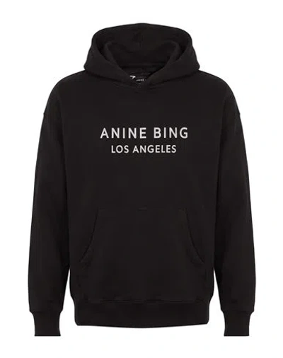 Anine Bing Man Sweatshirt Black Size S Cotton
