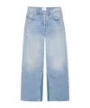 Anine Bing Manon Frayed-hem Jeans In Blue