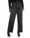 Anine Bing Manon Mid Rise Boyfriend Jeans In Dark Grey