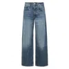 Anine Bing Manon High Waist Wide-leg Jeans In Blue