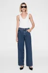 Anine Bing Manon Wide-leg Jeans In Blue