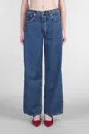 Anine Bing Manon Wide-leg Jeans In Blue
