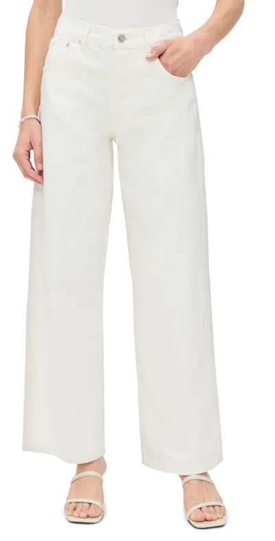 Anine Bing White Straight Leg Jeans