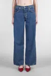 Anine Bing Manon Wide-leg Jeans In Blue