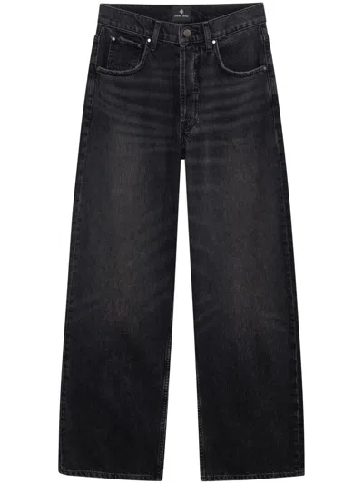ANINE BING MANON  JEANS WOMAN DARK GREY