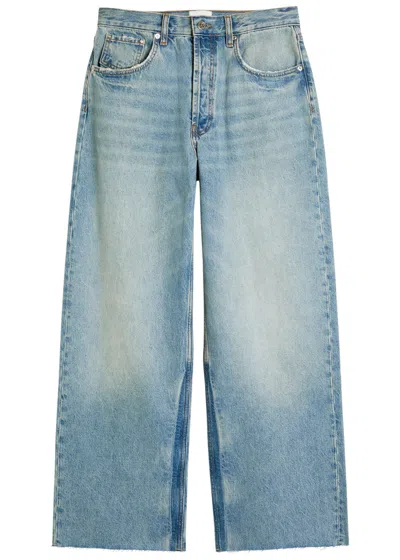 Anine Bing Manon Wide-leg Jeans In Blue