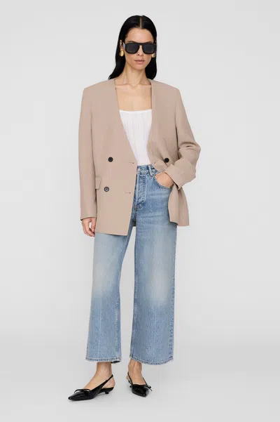 Anine Bing Maron Blazer - Fawn S In Brown