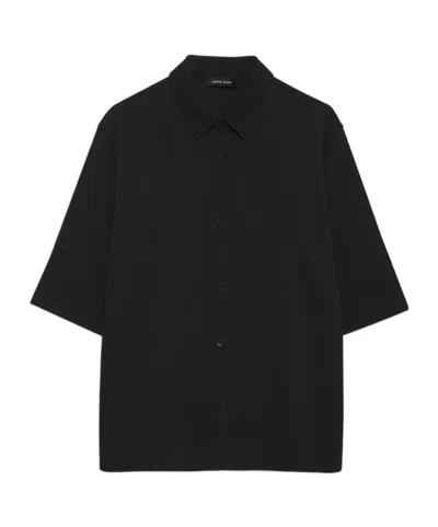 Anine Bing Mary Button-up Shirt In Black