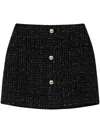 Anine Bing Mateo Skirt In Black White