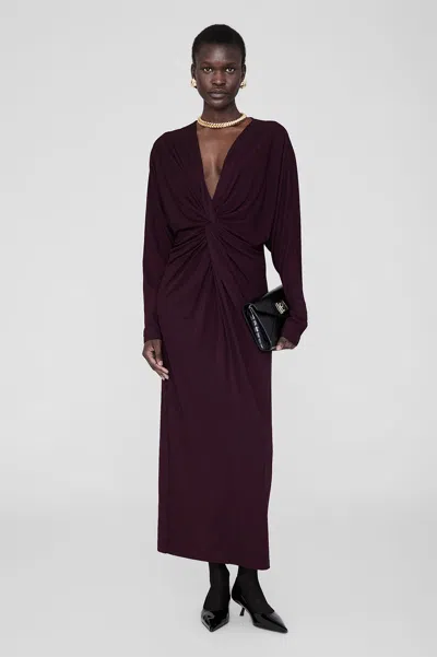ANINE BING ANINE BING MATHILDE DRESS IN BORDEAUX