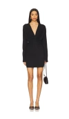 Anine Bing Mathilde Mini Dress In Black In Black