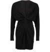 Anine Bing Mathilde Twisted Stretch-jersey Mini Dress In Black