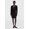 Anine Bing Mathilde Twisted Stretch-jersey Mini Dress In Black