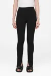 Anine Bing Max Slit Pant In Black In Black