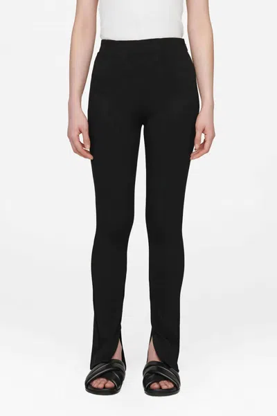 Anine Bing Max Slit Pant In Black