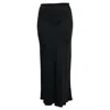 Anine Bing Silk High-waisted Midi Skirt In Black