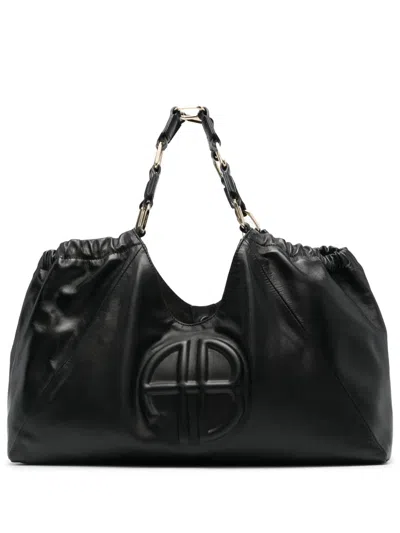 Anine Bing Medium Kate Leather Tote Bag In Black