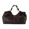 Anine Bing Medium Shopper Bag With Gathered Top Edge In Brown