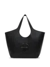Anine Bing Medium Lili Tote In Black Pebbled In Black
