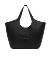 Anine Bing Medium Lili Tote In Black Pebbled In Black