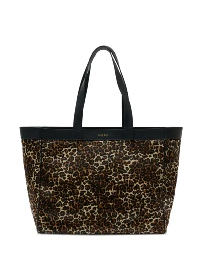 ANINE BING MEDIUM RIO LEOPARD-PATTERN TOTE BAG