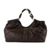 Anine Bing Medium Shopper Bag With Gathered Top Edge In Brown