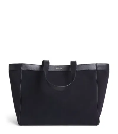 Anine Bing Medium Suede Rio Tote Bag In Black