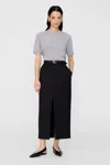 Anine Bing Meredith Skirt - Black 4 In Black