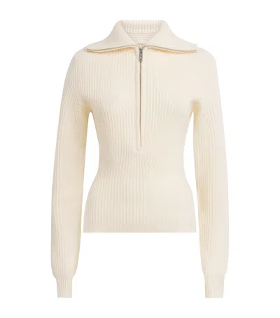 Anine Bing Merino Wool-cashmere June Jumper In Neutral