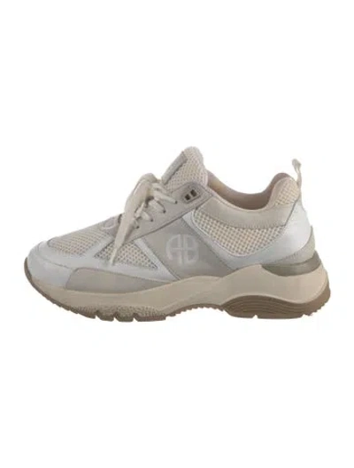 Pre-owned Anine Bing Mesh Chunky Sneakers In Neutrals