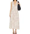 Anine Bing Mia Dress In Sand Seashell Print In Multi