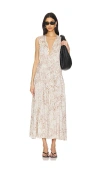 Anine Bing Mia Dress In Sand Seashell Print In Sand Seashell