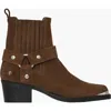 Anine Bing Tan Mid Biker Boots In Brown