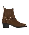 Anine Bing Tan Mid Biker Boots In Brown
