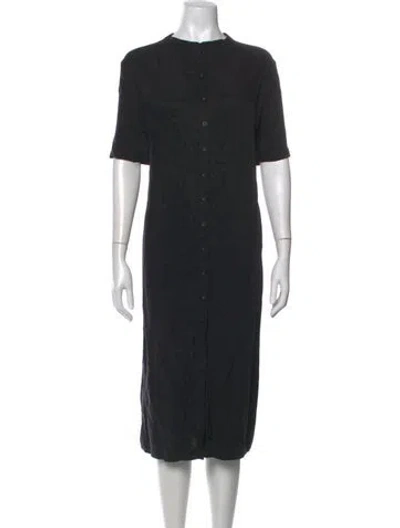 Pre-owned Anine Bing Midi Length Dress In Black