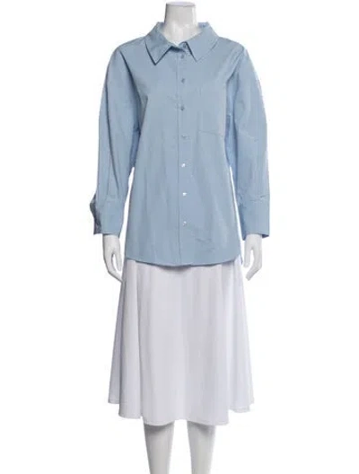 Pre-owned Anine Bing Midi Length Dress In Blue