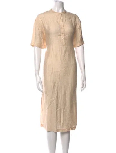 Pre-owned Anine Bing Midi Length Dress In Neutral