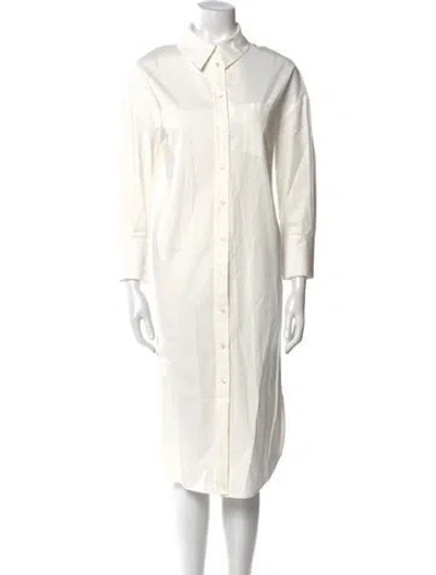 Pre-owned Anine Bing Midi Length Dress In White